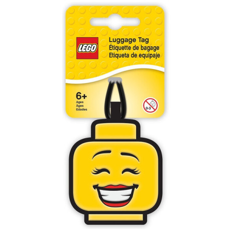 LEGO Iconic bőröndcímke - Lányfej
