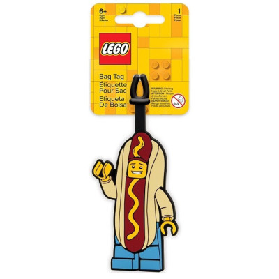 LEGO névcímke bőröndre - Ikonikus hot dog