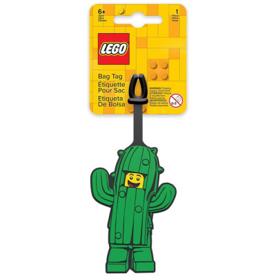 LEGO névcímke bőröndre - Ikonikus kaktusz