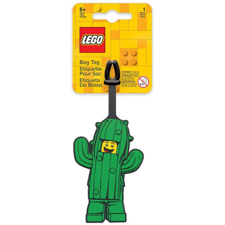 LEGO névcímke bőröndre - Ikonikus kaktusz
