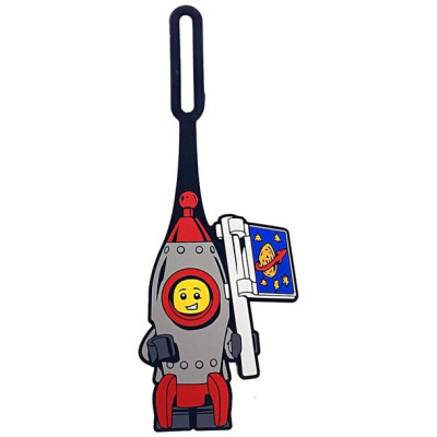 LEGO névcímke bőröndre – Ikonikus rakéta