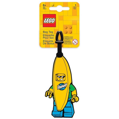 LEGO névcímke bőröndre – Ikonikus banán