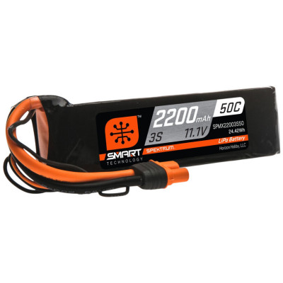 Spektrum Smart LiPo 11.1V 2200mAh 50C IC3