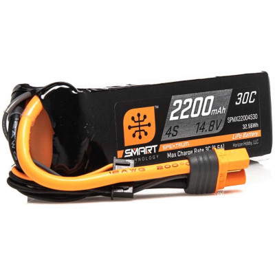 Spektrum Smart LiPo 2200mah 4S 14.8V 30C IC3