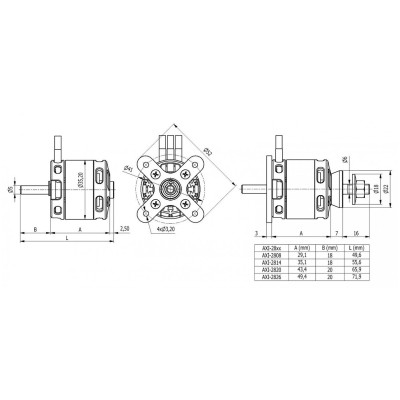 AXI 2808/24 V3 střídavý motor