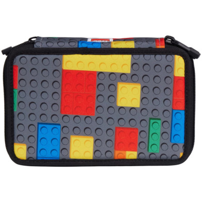 LEGO školní pouzdro 3 patrové s náplní - Colorful Bricks