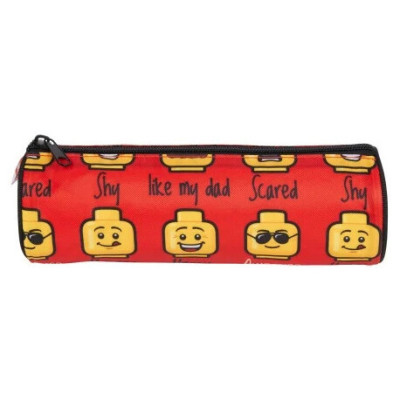 LEGO pouzdro na tužky kulaté - Minifigures Red Today I Feel