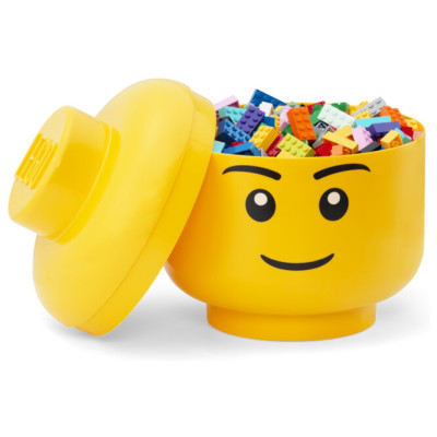 LEGO tárolófej (L méret) - fiú
