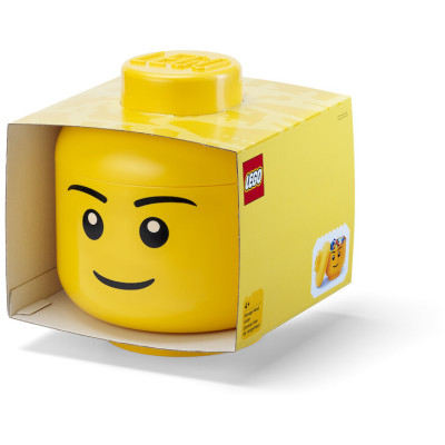 LEGO tárolófej (L méret) - fiú