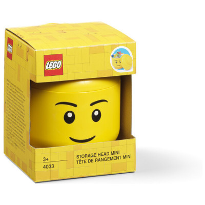 LEGO úložná hlava mini - šťastný chlapec