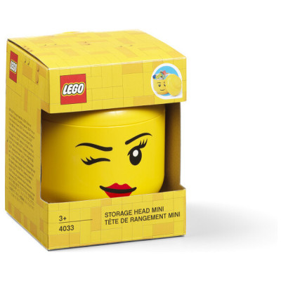 LEGO úložná hlava mini - šťastný chlapec
