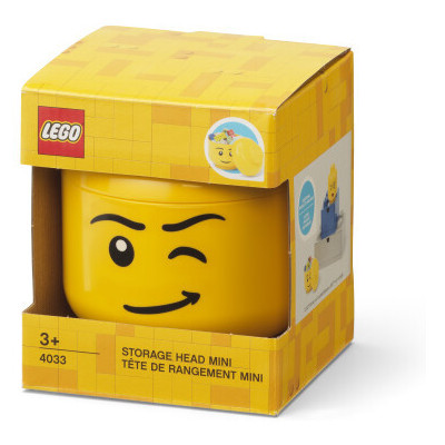 LEGO úložná hlava mini - šťastný chlapec