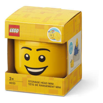 LEGO úložná hlava mini - šťastný chlapec