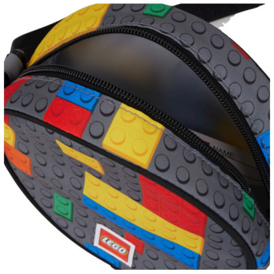 LEGO crossbody taška kulatá - Colorful Bricks