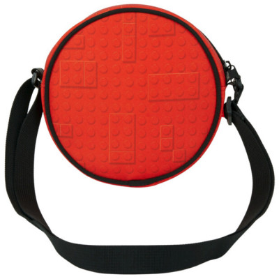 LEGO crossbody taška kulatá - Brick Dots Red