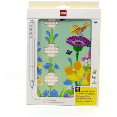 LEGO Zápisník s gelovým perem - Botanicals, recyklovatelný