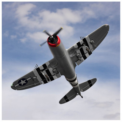 E-flite Micro P-47 Thunderbolt 0.625m BNF Basic AS3X+ SAFE Select