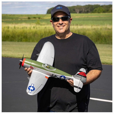 E-flite Micro P-47 Thunderbolt 0.625m BNF Basic AS3X+ SAFE Select