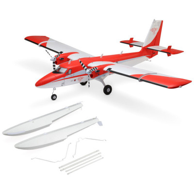 E-flite DHC-6 Twin Otter 1.4m AS3X+ SAFE Select BNF Basic, plováky