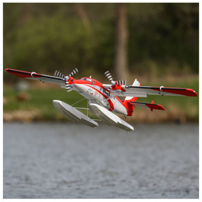 E-flite DHC-6 Twin Otter 1.4m AS3X+ SAFE Select BNF Basic, plováky