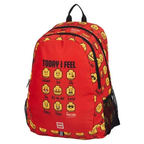 LEGO školní batoh - Minifigures Red Today I Feel