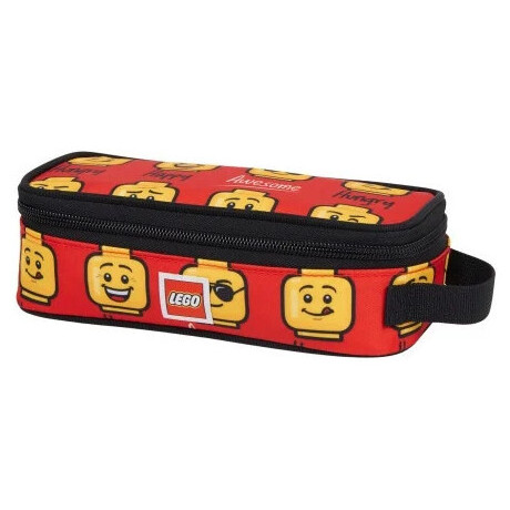 LEGO školní pouzdro hranaté - Minifigures Red Today I Feel