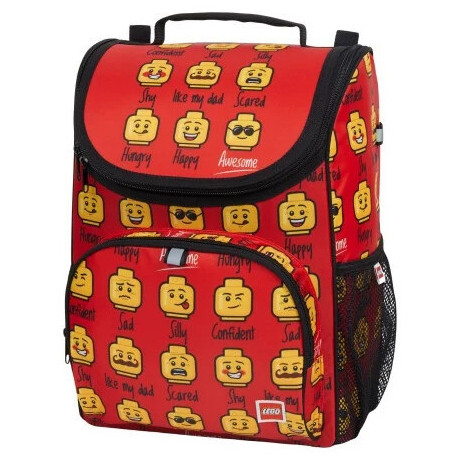 LEGO batoh Casual - Minifigures Red Today I Feel