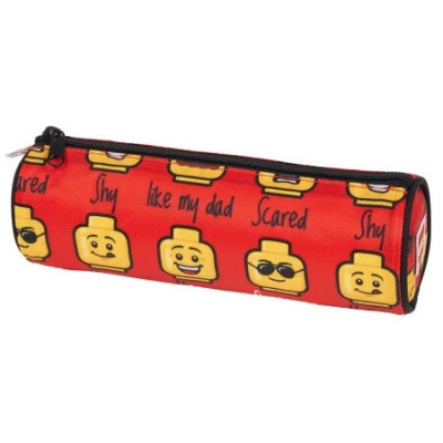 LEGO pouzdro na tužky kulaté - Minifigures Red Today I Feel