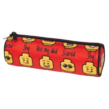 LEGO pouzdro na tužky kulaté - Minifigures Red Today I Feel