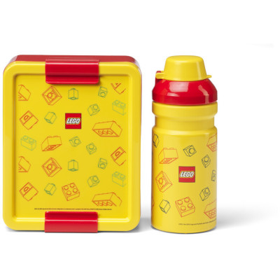 LEGO svačinový set - Brick červený/žlutý
