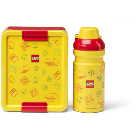 LEGO svačinový set - Brick červený/žlutý