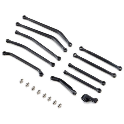 Axial sada táhel pro rozvor 107mm, páka serva: SCX30