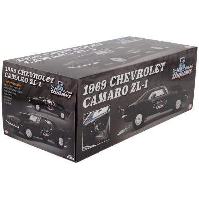 ACME MODELS CHEVROLET CAMARO ZL-1 DRAG OUTLAWS 1969 - BLACK 1/18