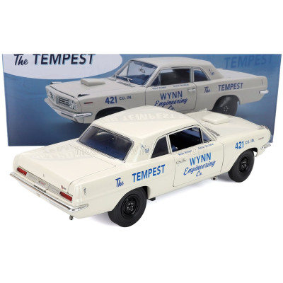 ACME MODELS PONTIAC TEMPEST SUPER DUTY WYNN ENGINEERING RACING 1963 - WHITE 1/18