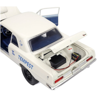 ACME MODELS PONTIAC TEMPEST SUPER DUTY WYNN ENGINEERING RACING 1963 - WHITE 1/18