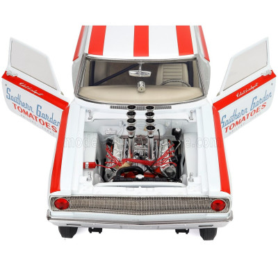 ACME MODELS DODGE CORONET AWB MR. TOMATO RACING 1965 - WHITE RED 1/18