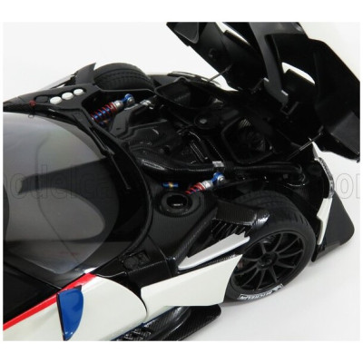 AUTOART ASTON MARTIN VULCAN COUPE 2015 - WHITE BLUE RED STRIPES 1/18