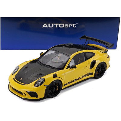 AUTOART PORSCHE 911 991-2 GT3 RS COUPE WEISSACH PACKAGE 2017 - RACING YELLOW 1/18