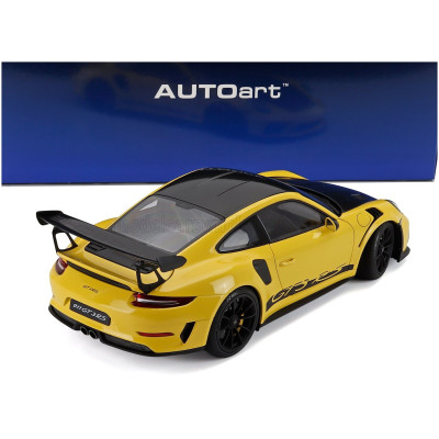 AUTOART PORSCHE 911 991-2 GT3 RS COUPE WEISSACH PACKAGE 2017 - RACING YELLOW 1/18
