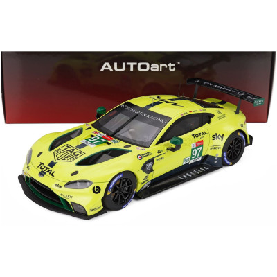 AUTOART ASTON MARTIN VANTAGE AMR TEAM ASTON MARTIN RACING N 97 24h LE MANS 2018 A.LYNN - M.MARTIN - J.ADAM - YELLOW 1/18