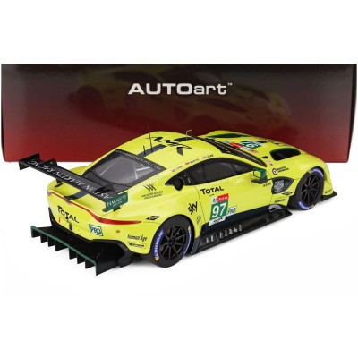 AUTOART ASTON MARTIN VANTAGE AMR TEAM ASTON MARTIN RACING N 97 24h LE MANS 2018 A.LYNN - M.MARTIN - J.ADAM - YELLOW 1/18
