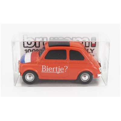BRUMM FIAT 500 OLANDA biertje ? - T'is hier fantastisch - ORANGE 1/43