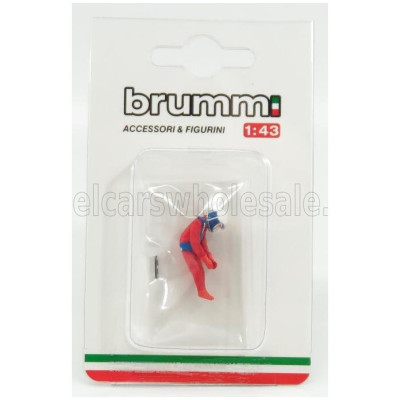 BRUMM FIGURES DIDIER PIRONI FOR FERRARI 126C2 F1 - RED 1/43