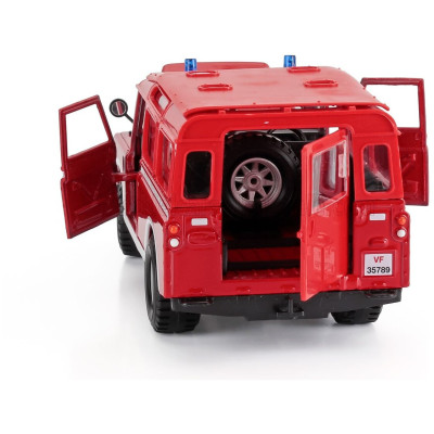 BURAGO LAND ROVER DEFENDER MKII VIGILI DEL FUOCO 1995 - RED WHITE 1/24