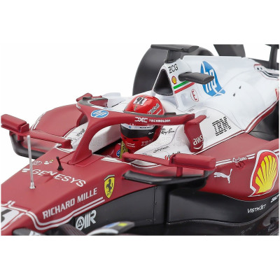 BURAGO FERRARI F1 SF-25 TEAM SCUDERIA FERRARI HP N 16 MONZA ITALY GP 2025 CHARLES LECLERC - NIKI LAUDA 50th ANNIVERSARY WORLD