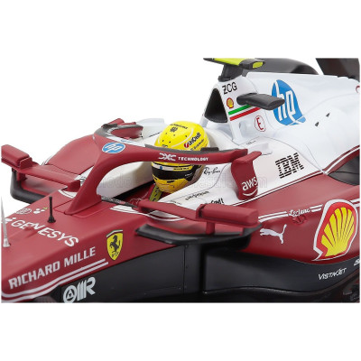 BURAGO FERRARI F1 SF-25 TEAM SCUDERIA FERRARI HP N 44 MONZA ITALY GP 2025 LEWIS HAMILTON - NIKI LAUDA 50th ANNIVERSARY WORLD