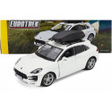 BURAGO PORSCHE MACAN WITH CARGO ROOF BOX 2013 - WHITE 1/24