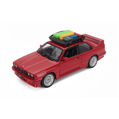 BURAGO BMW 3-SERIES M3 (E30) WITH PACK ROOF 1988 - RED 1/24