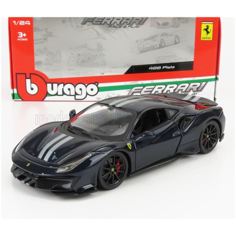 BURAGO FERRARI 488 PISTA 2018 - BLUE 1/24