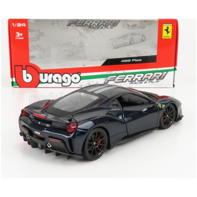 BURAGO FERRARI 488 PISTA 2018 - BLUE 1/24
